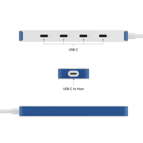 HUB USB Targus HyperDrive Flex 4, White-Blue