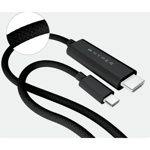 HYPER 4K USB-C TO/HDMI CABLE - BLACK