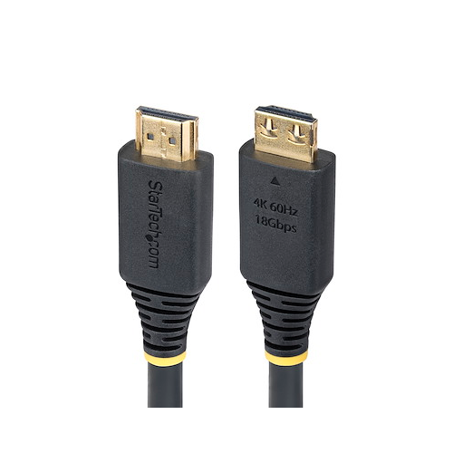 Cablu StarTech HDMI2-CABLE-GRIP-50C, HDMI male - HDMI male, 0.5 m, Black