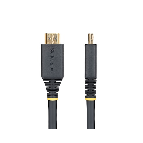 Cablu StarTech HDMI2-CABLE-GRIP-50C, HDMI male - HDMI male, 0.5 m, Black