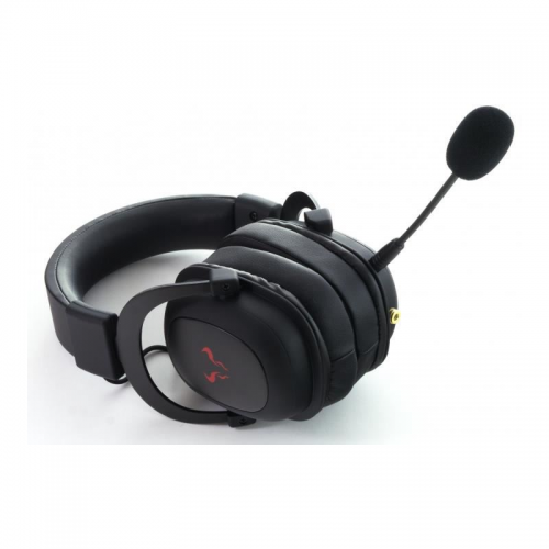 Casti cu microfon Riotoro Aviator Classic, USB-A/3.5mm jack, Black-Red