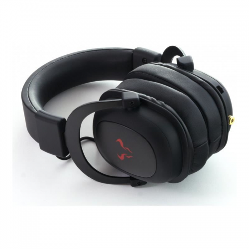Casti cu microfon Riotoro Aviator Classic, USB-A/3.5mm jack, Black-Red