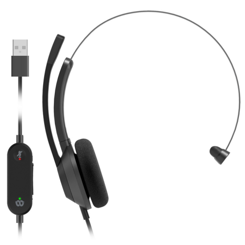 Casca cu microfon Cisco Headset 321, USB-A, Carbon Black