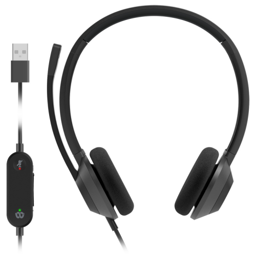 Casca cu microfon Cisco Headset 322, USB-A, Carbon Black