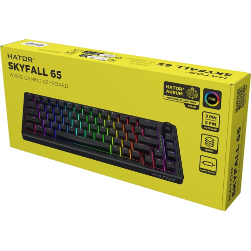 Tastatura Hator Skyfall 65, negru