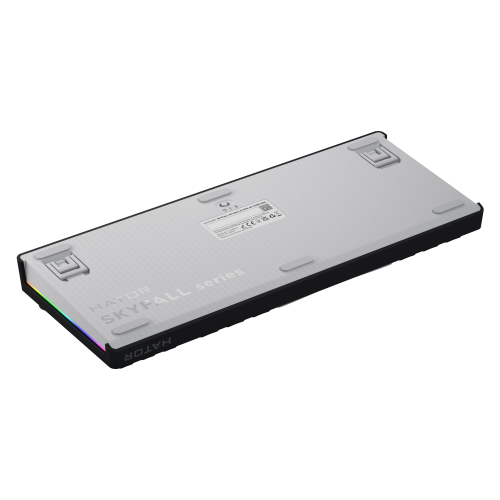Tastatura Hator Skyfall Mag ULTIMA 8K, RGB LED, Bluetooth/USB/USB Wireless, Black-White