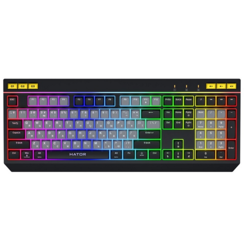 Tastatura Hator Icefall, RGB LED, USB, Black