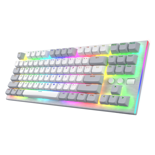 Tastatura Hator Gravity TKL, RGB LED, USB, White
