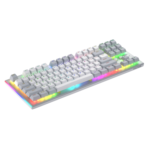 Tastatura Hator Gravity TKL, RGB LED, USB, White
