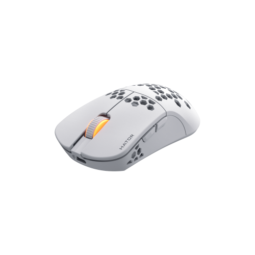 Mouse Optic Hator Stellar Pro, USB Wireless/Bluetooth/USB, White