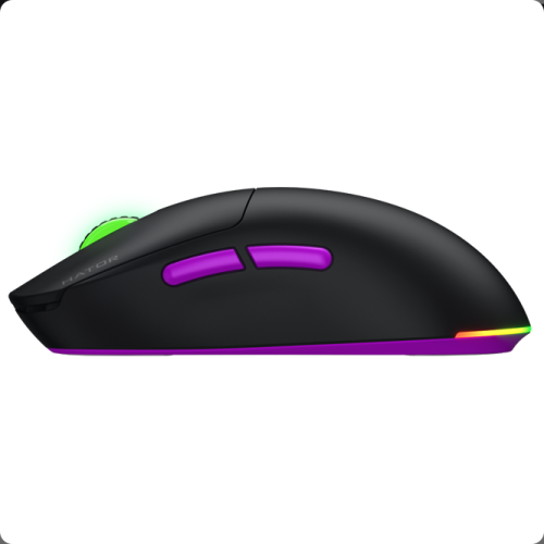 Mouse Optic Hator Quasar 3 ULTRA 8K, USB Wireless/USB/Bluetooth, Black