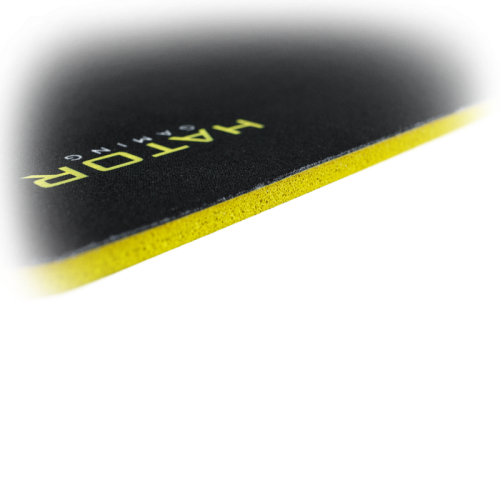 Mousepad Hator Tonn XXL, Blak-Yellow