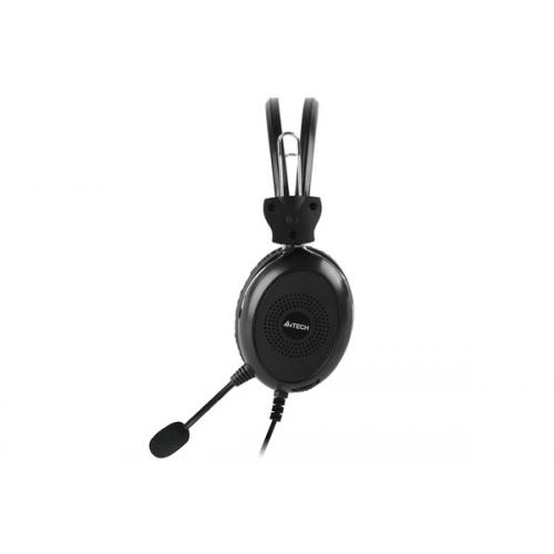 Casti cu microfon A4Tech HU-30, USB-A, Black