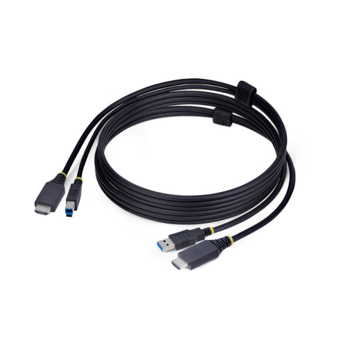 Cablu KVM Startech HU1226-KVM-CABLE, HDMI + USB-A - HDMI + USB-B, 1.8 m, Black