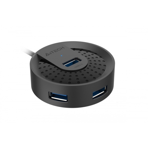 Hub USB Gembird HUB-30, 4x USB 3.0, 1x MicroUSB, Black