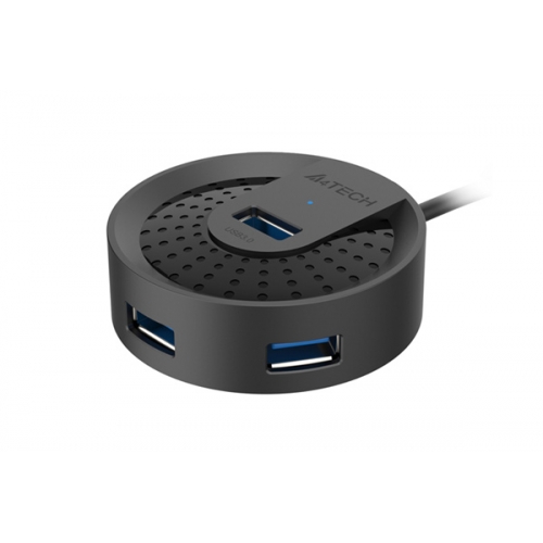 Hub USB Gembird HUB-30, 4x USB 3.0, 1x MicroUSB, Black