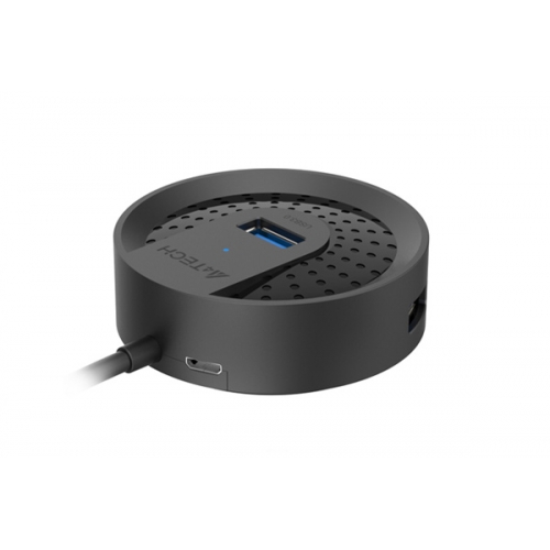 Hub USB Gembird HUB-30, 4x USB 3.0, 1x MicroUSB, Black
