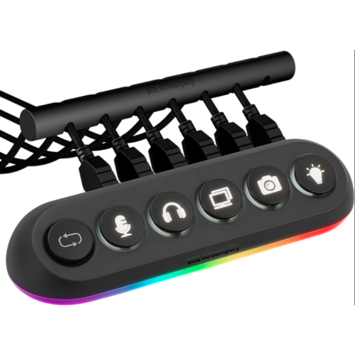 HUB DECK 5, RGB, 5x USB, Negru, SPUH-HD51217.11