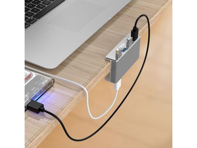 Hub USB Orico MH4PU, 4x USB 3.2 Gen 1, Silver