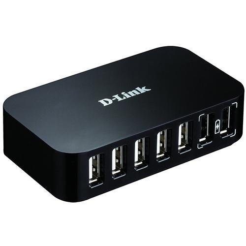 Hub USB D-Link DUB-H7, 7x USB 2.0, Black