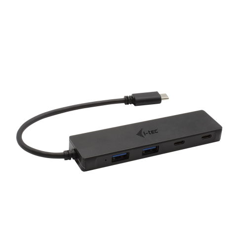 Hub USB I-TEC C31HUBMETAL2A2C, 2x USB 3.2 gen 1 + 2x USB-C, Black
