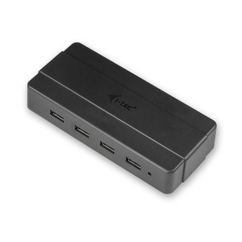 Hub USB i-tec U3HUB445, 4x USB 2.0, Black