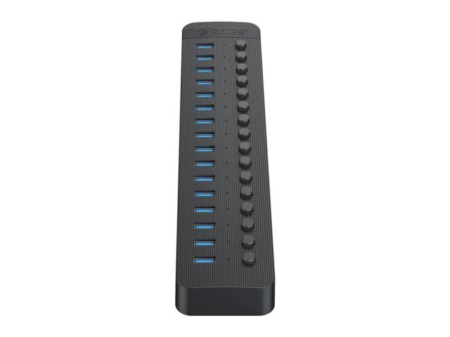 HUB USB Orico CT2U3-16AB-BK, 16x USB 3.2 Gen 1, Black