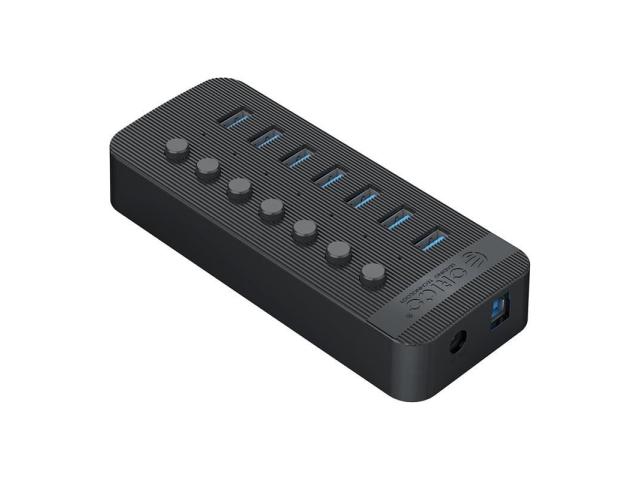 HUB USB Orico CT2U3-7AB, 7x USB 3.2 Gen 1, Silver