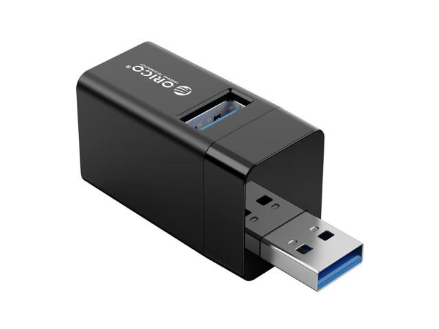 Mini Hub USB Orico MINI-U32-BK, 2x USB 2.0, 1x USB 3.2 gen 1, Black
