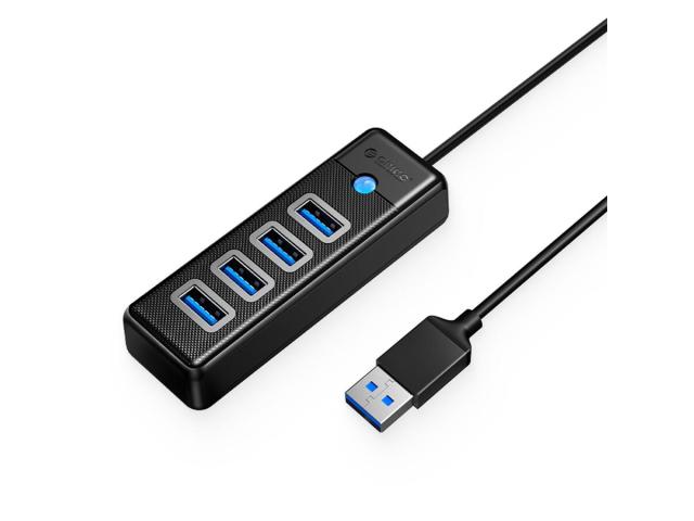 Hub USB Orico PW4U-U3-015, 4x USB-A, Black