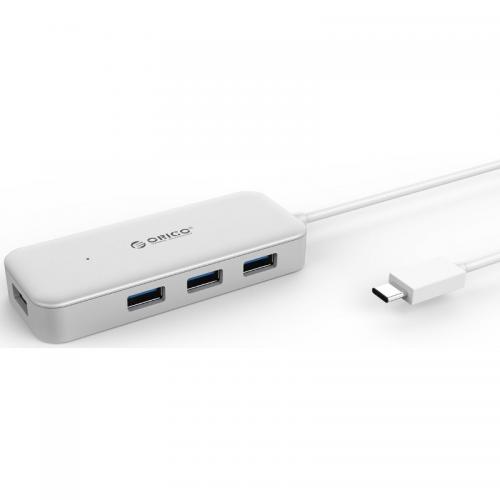 Hub USB Orico TC4U-U3, 4x USB 3.2 gen 1, Silver