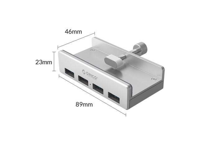 HUB USB Orico MH4PU-P-SV, 4x USB 3.2 gen 1, Silver