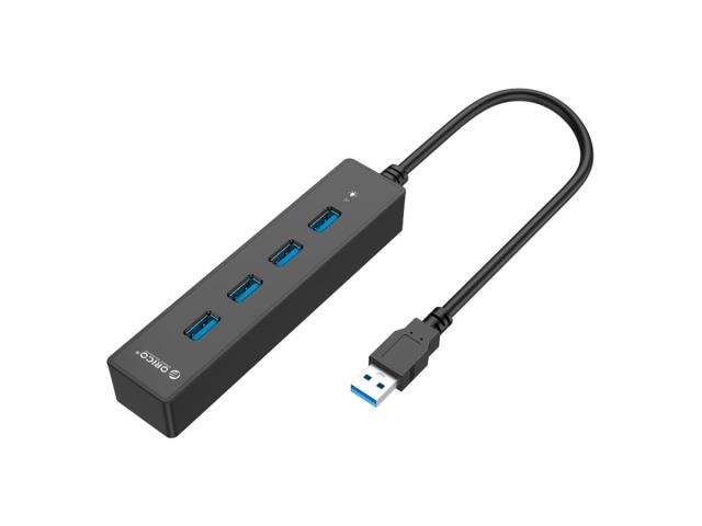 HUB USB Orico W8PH4-U3, 4x USB 3.2 gen 1, Black
