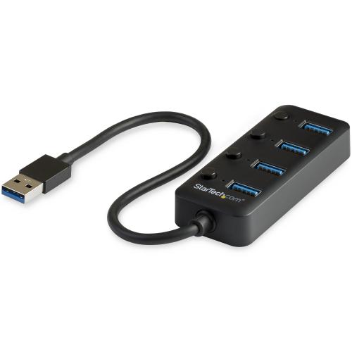 Hub USB Startech HB30A4AIB, 4x USB 3.2 gen 1, Black