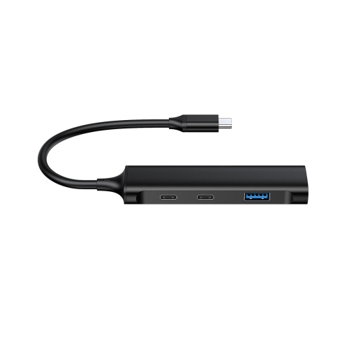Hub USB Conceptronic HUBBIES12B, 2 x USB-A 3.0, 2 x USB-C 3.0, Black
