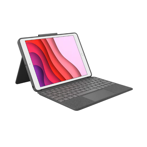 Husa cu tastatura Logitech Combo Touch pentru tableta de 10.2inch, Black