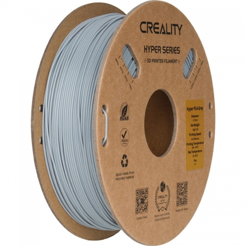 Filament Creality HYPER-PLA Grey PLA, 1.75mm, Grey