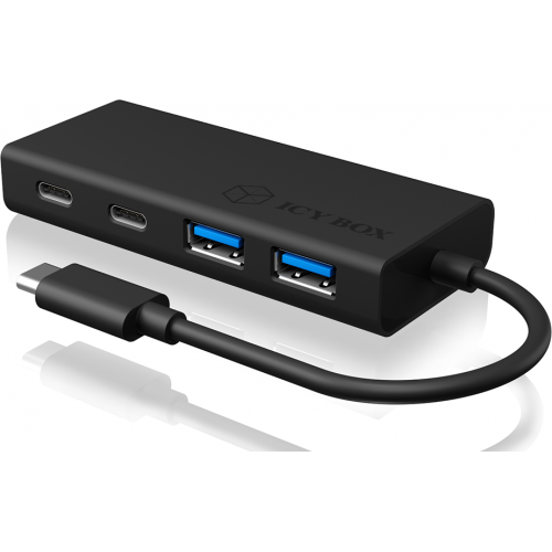 Hub USB Raidsonic Icy Box IB-HUB1426-CPD, 2x USB-C, 2x USB, Black