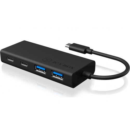 Hub USB Raidsonic Icy Box IB-HUB1426-CPD, 2x USB-C, 2x USB, Black
