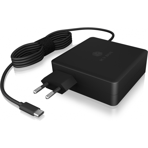 Incarcator retea Raidsonic Icybox IB-PS101-PD, 1x USB, 1x USB-C, Black