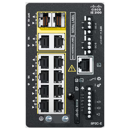 Switch Cisco Catalyst Rugged IE-3100-8P2C-E, 8 porturi, PoE+