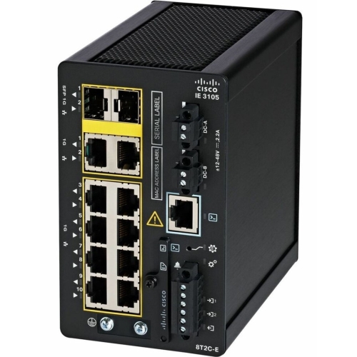 IE3105 w/8GE Copper,2GE Combo,Adv feat,Fixed sys,Net Essent