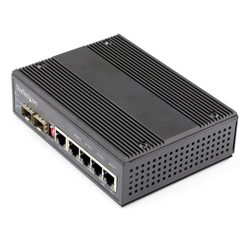 Switch Startech IES1G52UP12V, 5 porturi (4 PoE+)