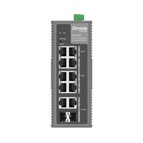 Switch TP-Link IES210GPP, 10 porturi, PoE++