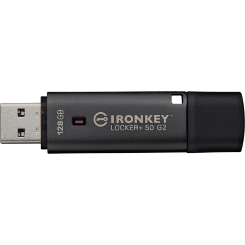 KINGSTON 128GB IronKey Locker Plus 50 G2 FIPS 197 AES-256