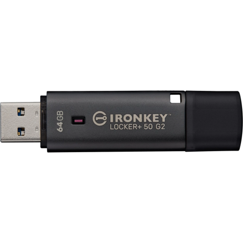 KINGSTON 64GB IronKey Locker Plus 50 G2 FIPS 197 AES-256