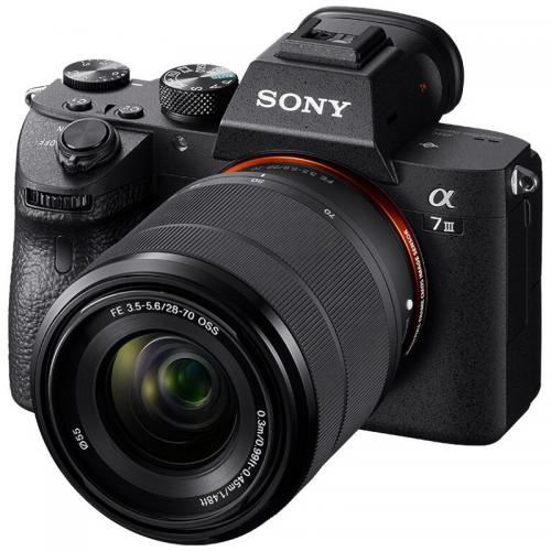 Aparat foto Mirrorless Sony Alpha 7 III, 24.2 MP, Black + Obiectiv FE 28-70 mm f/3.5-5.6 OSS
