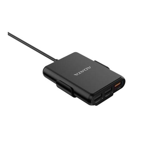 Incarcator Auto ADATA, 5x USB, 1.5m, 2.4A, Black 