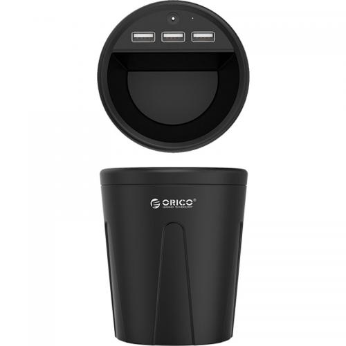 Incarcator auto Orico, 3x USB, 2.4 A, Black