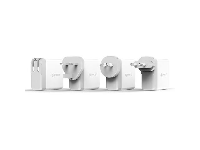 Incarcator retea Orico, 4x USB, 2.4A, White